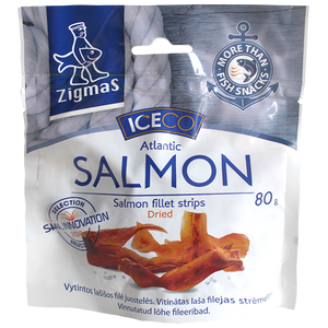ICECO Dried Salmon Fillet Strips 80 g