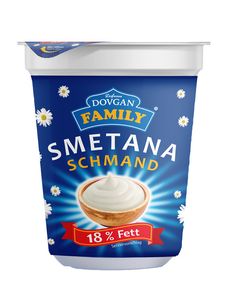 DOVGAN Family Sour Cream with 18% Fat 200 g